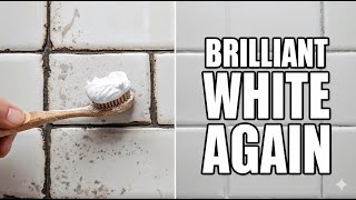 HOW TO CLEAN GROUT IN 1 MINUTE.  (The 2-Ingredient Grout Miracle!)
