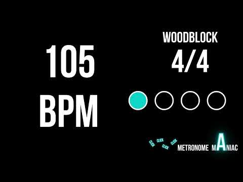 Metronome 105 BPM 4/4 - Woodblock