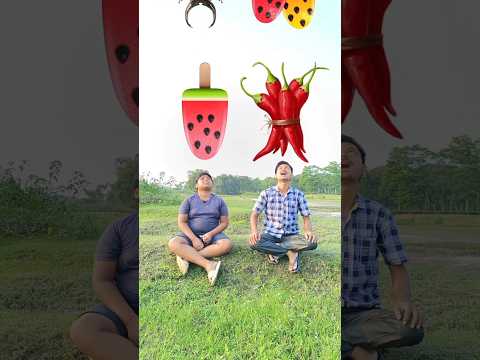 ice cream, grapes, shikhar fruits vs insects eating game for two brothers vfx fanny