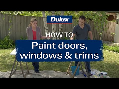 How to paint doors, windows