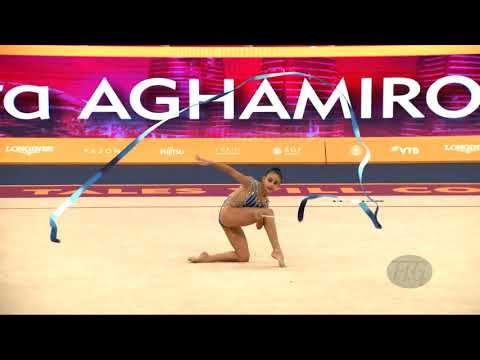 AGHAMIROVA Zohra (AZE) - 2019 Rhythmic Worlds, Baku (AZE) - Qualifications Ribbon