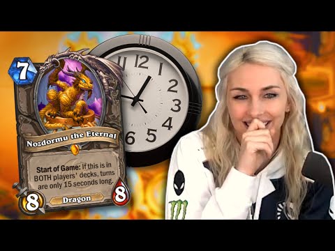 NOZDORMU BATTLE is so INSANE!! vs Alliestrasza (Forged in the Barrens) - Hearthstone Update