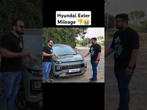 Hyundai Exter mileage 2024 रुला देगी क्या ? 😭👎 #shorts #viral #car