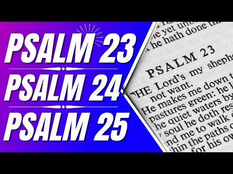 Psalm 23, Psalm 24, and Psalm 25 (Psalms for sleep)(Powerful Psalms)