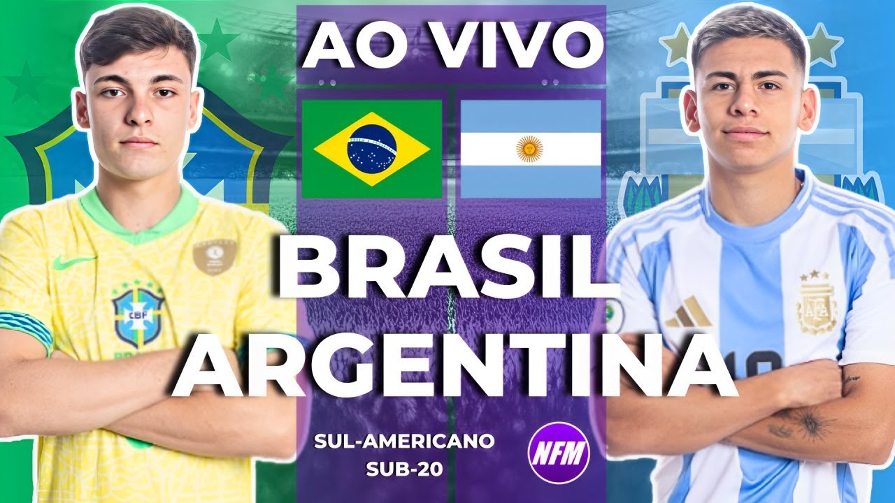 "FINAL" 🏆 🇧🇷 BRASIL X ARGENTINA 🇦🇷 AO VIVO | SUL-AMERICANO SUB-20 AO VIVO COM IMAGENS DO ESTÚDIO