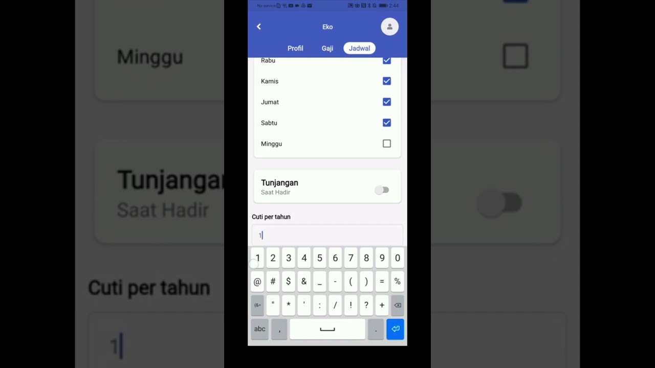 Mengatur Jadwal Karyawan
