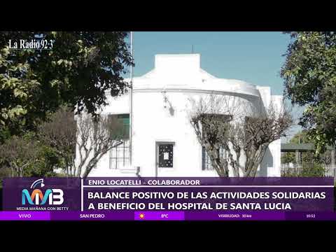 Las actividades solidarias a beneficio del hospital de Santa Lucía fueron muy positivas