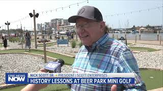 History Lessons at Oliver's Beer Garden Mini Golf Course
