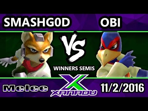 S@X 174 - SmashG0D (Fox) Vs. Obi (Falco) - SSBM Winners Semis - Smash Melee
