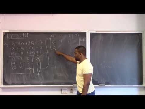 Math 346 Lecture 3 - Varieties of solutions of linear systems, and The Determinant