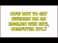 How Not To Get Swedish On An English Web Site Computer Etc 3 Solutions