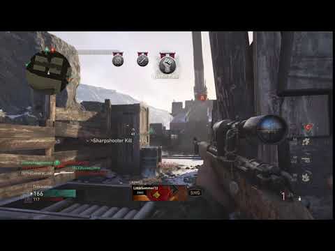 Call of Duty®: WWII - Sniper shot out of midair - Kar98k - Gustav Cannon - DOM. AMAZING