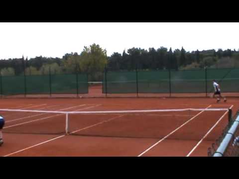 Gernot Pinkl lucky tennis shot