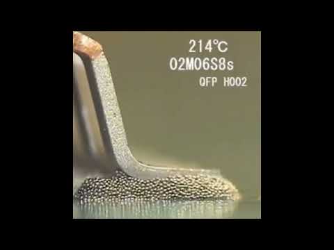 Manual soldering SMD components with solder paste and hot air gun.