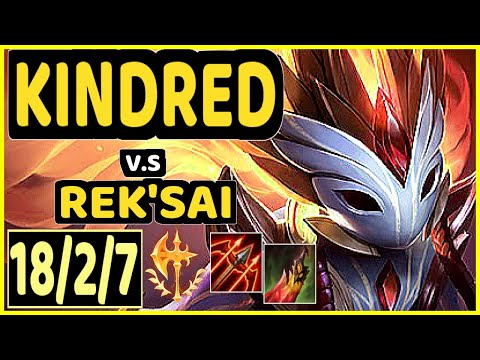 LOVELING (KINDRED) vs REK'SAI - 18/2/7 KDA JUNGLE GAMEPLAY - KR Ranked GRANDMASTER