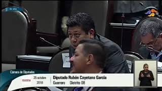 Intervención desde curul para señalar que el secretario Gerardo Ruiz Esparza necesitará de una buena defensa por los actos cometidos durante su gestión.