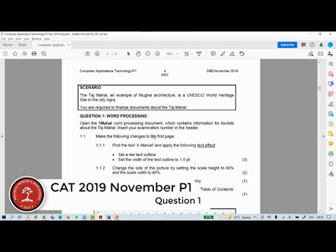 NSC: November 2019 CAT P1 - Q1