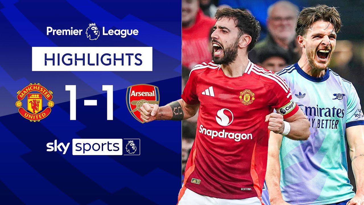 Fernandes & Rice score stunners in DRAMATIC draw | Man Utd 1-1 Arsenal | Premier League Highlights