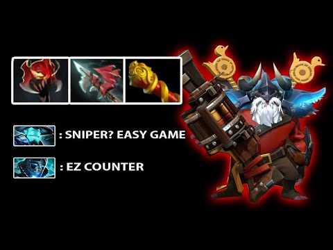 MID MACHINE GUN vs Counter Picks - Sniper MKB + Hurricane Pike AWP Mode Immortal Rank Dota 2