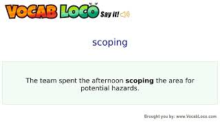 Video thumbnail for scoping