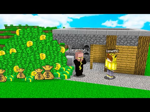 ZENGİN KÖYLÜ BÜTÜN PARASINI BANA VERDİ! 😱 - Minecraft