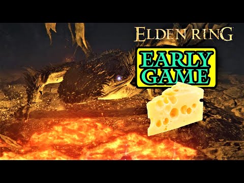 Magma Wyrm Boss Cheese (Moonveil Boss Fight Early Game)