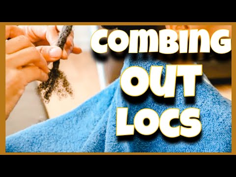 COMB OUT LOCS IN 20 MINUTES WITHOUT CUTTING YOUR HAIR {LOC TUTORIAL}