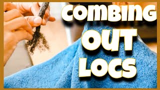 COMB OUT LOCS IN 20 MINUTES WITHOUT CUTTING YOUR HAIR {LOC TUTORIAL}