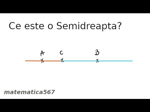 Ce este o semidreapta?