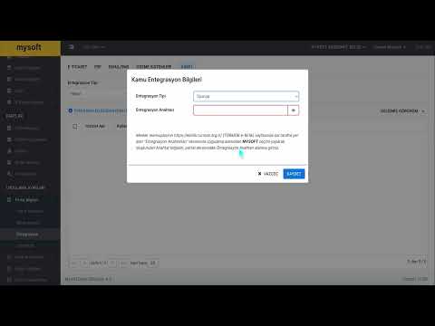 Mysoft Türmob Entegrasyonu