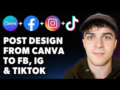 So veröffentlichen Sie Ihr Design von Canva auf Facebook, Instagram und Tiktok (vollständiger Lei...