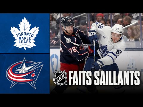Maple Leafs vs Blue Jackets 29/10/25 | Faits saillants