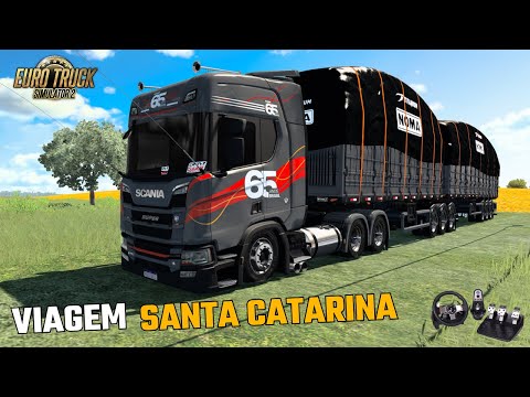 VIAGEM DLC SANTA CATARINA SAINDO DA FAZENDA EM  TRES BARRAS X CANOINHAS  I SCANIA 460R SUPER