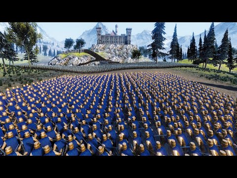 GOLDEN KNIGHTS LAY SIEGE TO EVIL CASTLE - UEBS - Ultimate Epic Battle Simulator