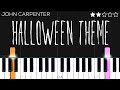 HALLOWEEN Theme - John Carpenter | EASY Piano Tutorial