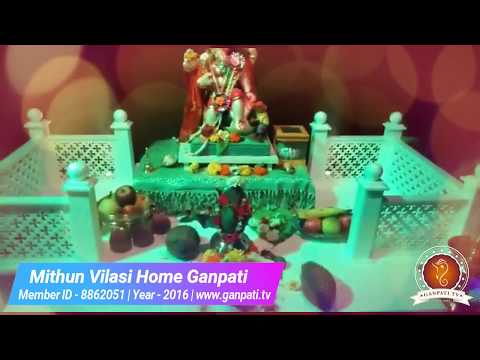 Mithun Vilasi Home Ganpati Decoration Video
