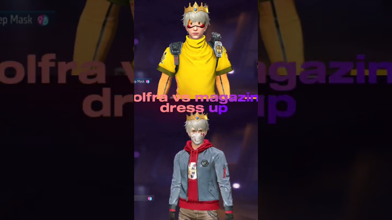 free fire wolfra vs magazine dress up