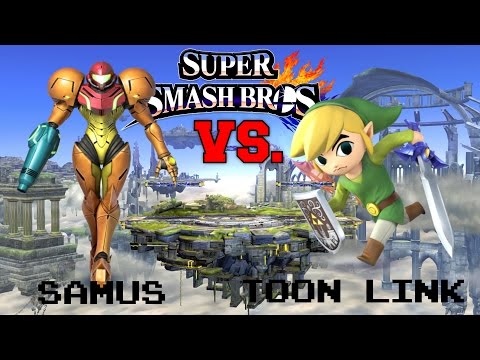 Toon Link VS. Samus - Super Smash Bros CPU Tournament ROUND 1