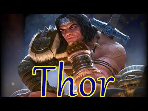 SMITE Thor jungle (Thor bruiser/damage build) ~ Basics of farming/ganking/building for jungle