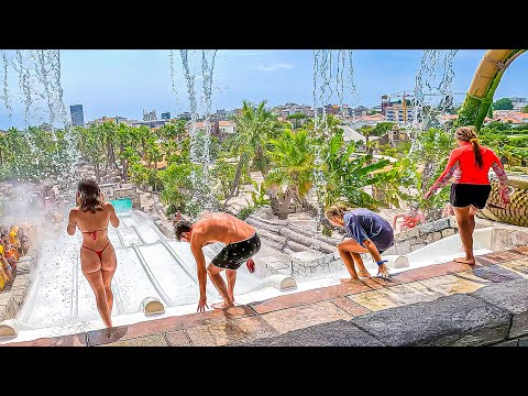 Caribbean Water Park in Europe! 🔥 WaterSlides at Caribe Bay Jesolo 🇮🇹