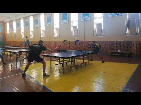 Настольный теннис. Мощный перекрут справа. Контртоп-спин справа по прямой.