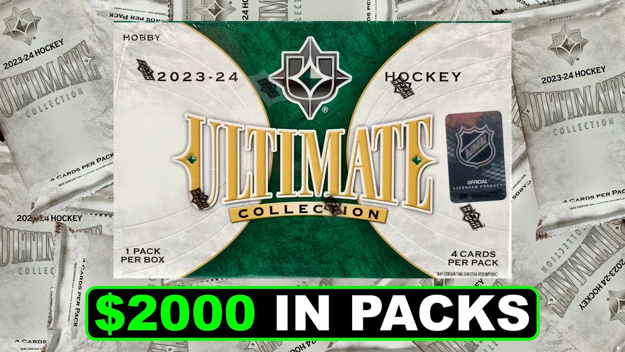 Opening $2000 Worth of Packs of 2023-24 Upper Deck Ultimate Collection Hockey Hobby