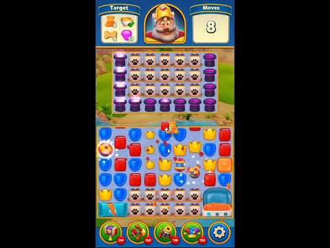 Royal Match Level 3696 - NO BOOSTERS GAMEPLAY 👑 | SKILLGAMING ✔️