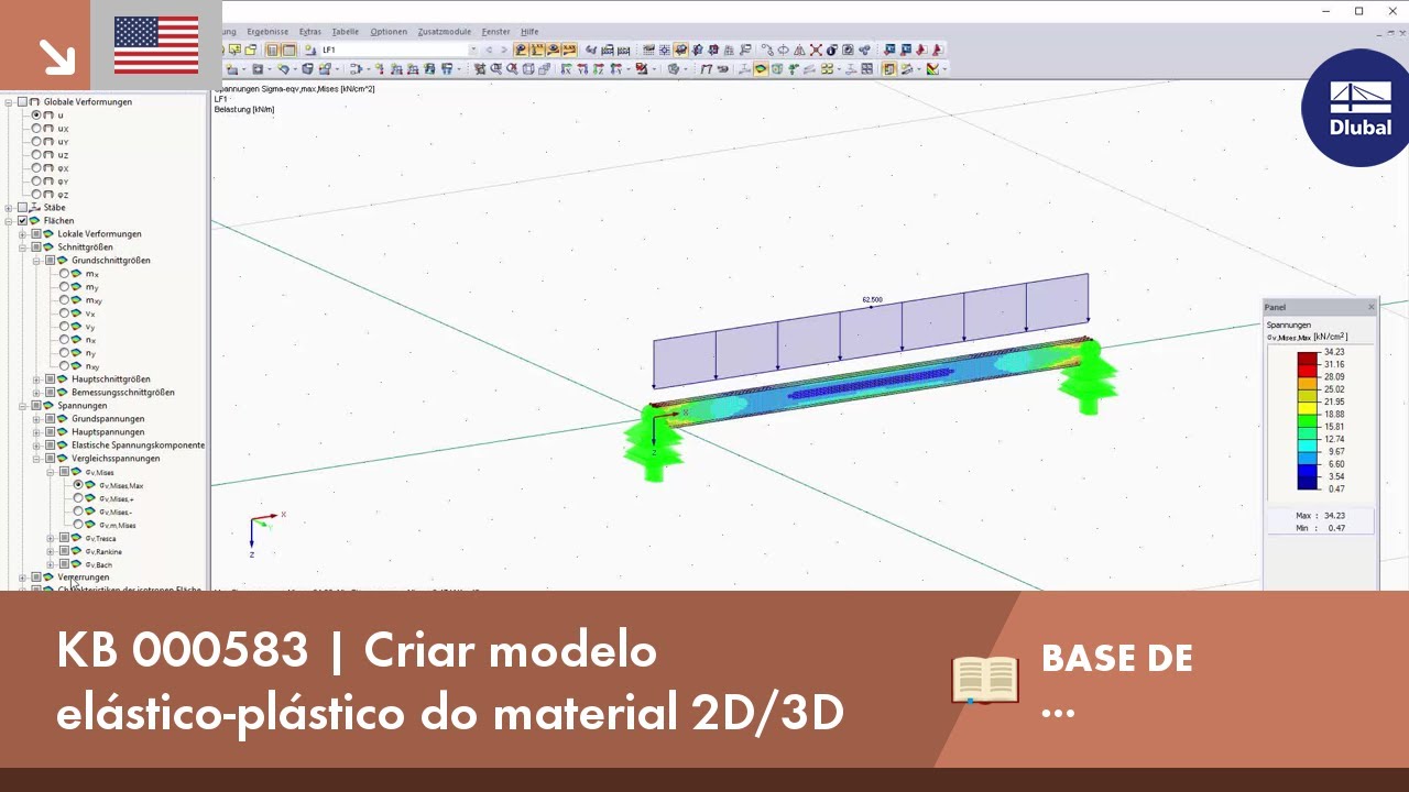 KB 000583 | Criar modelo elástico-plástico do material 2D/3D