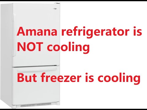 How I fixed Amana refrigerator not cooling but freezer is cooling | Model ABB1927DEW