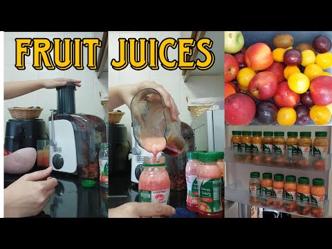 How to make fruit juice using the Black and Decker Juicer | Fresh Mixed Fruit Juice