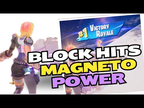 Zero Build Fortnite - How to Block Hits with Magneto Power - Gameplay Quests (Chapter 5, Season 3)