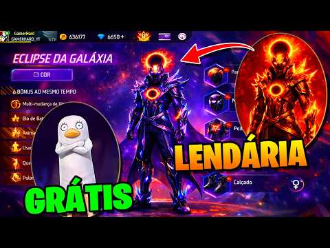 NOVA SKIN EVOLUTIVA, SKIN GRÁTIS GINTAMA, EVENTO GOLA ALTA BRANCA, NOVA ATUALIZAÇÃO DO FREE FIRE