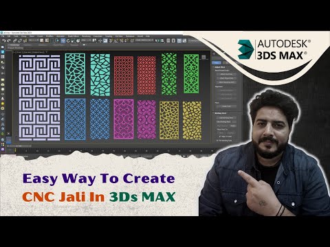 CNC Or MDF Jali Modeling In 3ds Max || Easy Way To Create CNC Jali In 3ds Max || DeepakVerma dp
