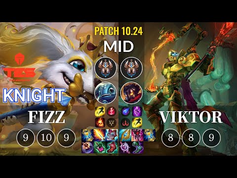 TES knight Fizz vs Viktor Mid - KR Patch 10.24